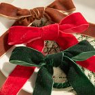 Velvet Bow Napkin Ring Sets