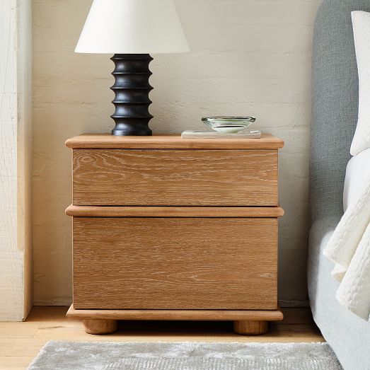 Aggie Cerused Nightstand (24") by West Elm
