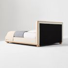 Aggie Cerused Wood &amp; Upholstered Bed