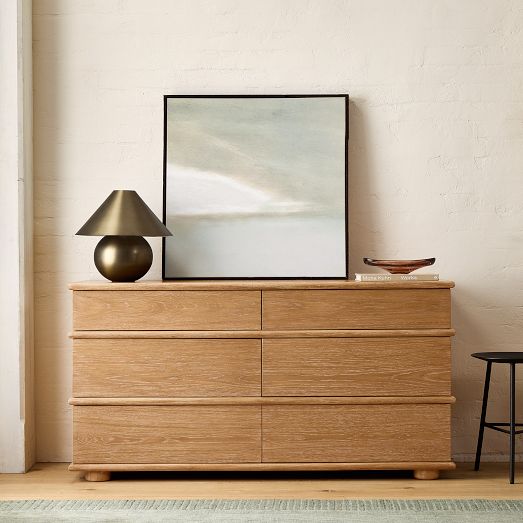 Aggie Cerused 6-Drawer Dresser (60") by West Elm
