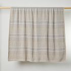 Open Box: Made*Here New York Lofty Stripe Blanket - Natural Combo