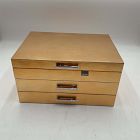 Open Box: Mid-Century Loft Jewelry Box, Grand (14.5"W x 7.25"H) - Champagne