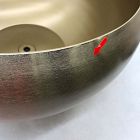 Open Box: Organic Metal Floor Planter (24"D x 12"H) - Light Brass