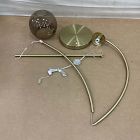 Open Box: Overarching Acrylic Shade Floor Lamp (76") - Antique Brass, Smoke Shade
