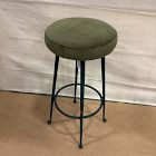 Open Box: Pierce &amp; Ward Bar Stool (30"H) - Deluxe Velvet Juniper Verdigris, Black