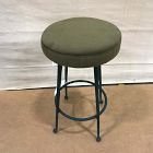 Open Box: Pierce &amp; Ward Metal Counter Stool (26") - Deluxe Velvet Juniper, Dark Verdigris Legs