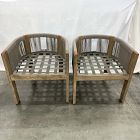 Open Box: Porto Outdoor Dining Chair, Set of 2 - Driftwood, Frost Gray