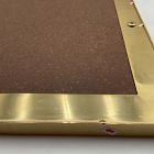Open Box: Thin Metal Rectangle Wall Mirror (24"W x 36"H) - Antique Brass