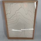 Open Box: Waves Dimensional Framed Wall Art (20x30)