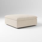 Open Box: Harmony Modular Ottoman (44"W) - Performance Distressed Velvet Sand