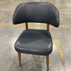 Open Box: Hyde Dining Chair - Sierra Leather Navy, Cool Walnut