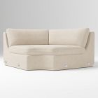 Open Box: Loring Sectional, Corner Wedge - Performance Distressed Velvet Sand
