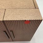 Open Box: Modern Fluted Jewelry Box Cube (10"H) - Dune