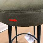Open Box: Pierce &amp; Ward Metal Counter Stool (26") - Deluxe Velvet Juniper, Dark Verdigris Legs