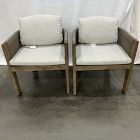 Open Box: Porto Outdoor Dining Chair, Set of 2 - Driftwood, Frost Gray