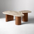 Alora Solid Wood &amp; Marble Nesting Coffee Tables (23"&ndash;44")
