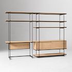 Pierce Wall Desk w/ Wide Bookshelf (110")