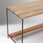 Industrial Solid Wood Modular Desk w/ File Cabinet (64")