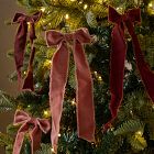 Frayed Fabric Ribbon Ornaments (Set of 6) - Warm