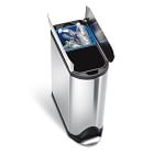 40L Butterfly Dual Compartment Step Trash Can