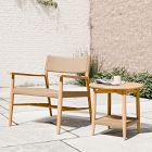 Baycrest Outdoor Teak Lounge Chair &amp; Side Table (21") Set