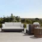 Porto Aluminum Outdoor Sofa (75"), Lounge Chair &amp; Side Table (18")