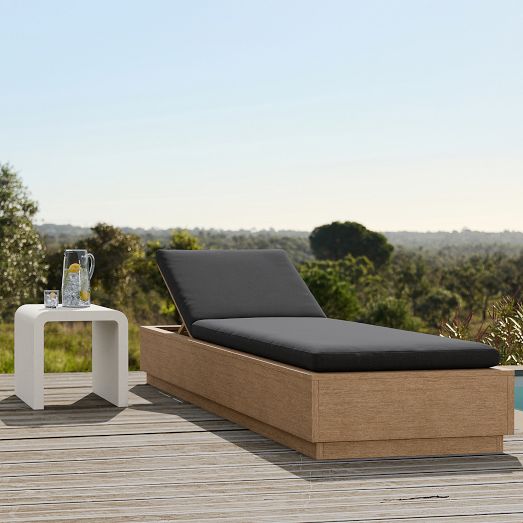 Telluride Outdoor Chaise Lounge & Syros Side Table Set