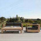 Telluride Outdoor Sofa (72"&ndash;92"), Swivel Chair &amp; Coffee Table (60") Set