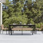 Ventura Aluminum Outdoor Dining Table (84"), Benches (66") &amp; Dining Chairs Set