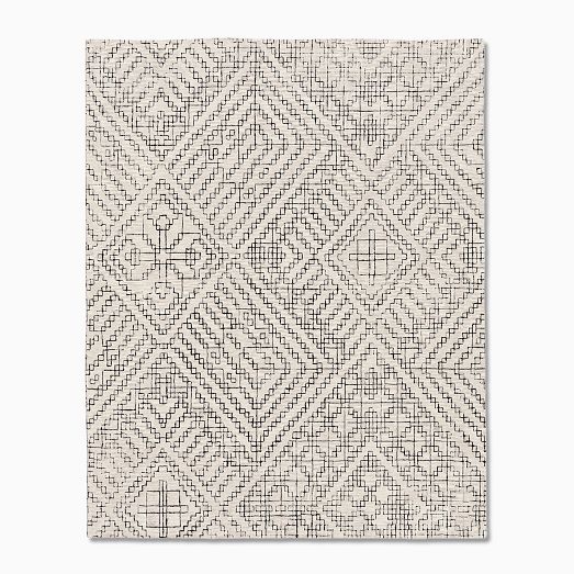 Stone Tile Wool Rug by West Elm