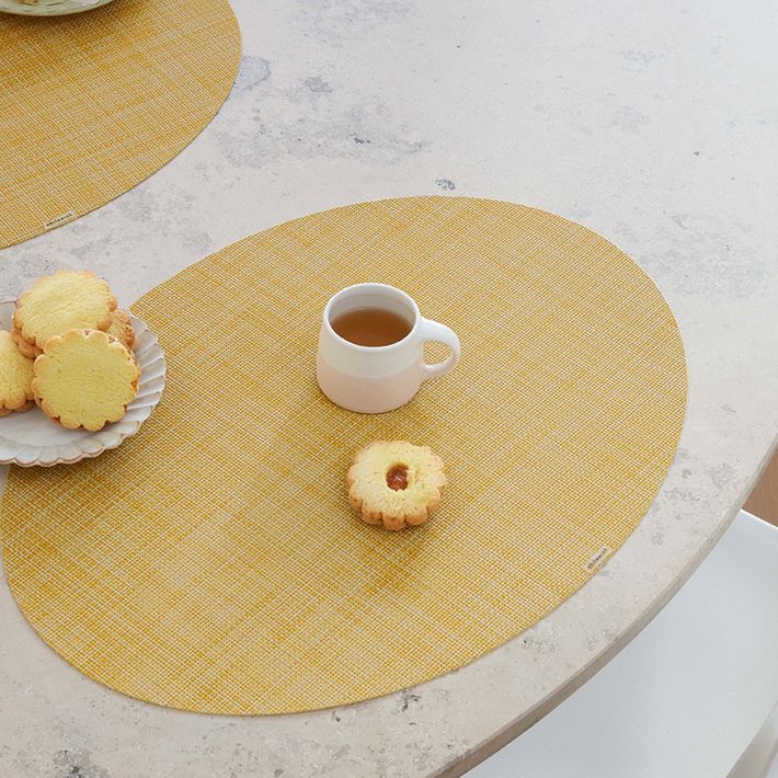 Chilewich Mini Basketweave Oval Placemats | West Elm
