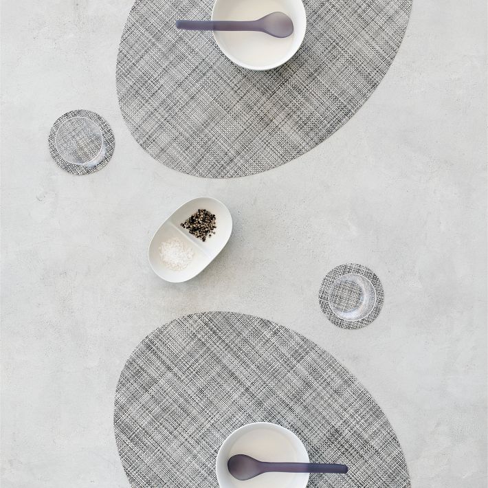 Chilewich Mini Basketweave Oval Placemats | West Elm