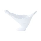 Burled Glossy White Vase
