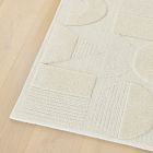 Textured Shapes Wool Rug