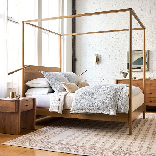 Mid-Century Canopy Bed by West Elm