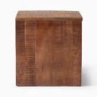 Colin King Rustic Wood Side Table (20")