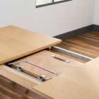 Curved Splayed Leg Extendable Dining Table (63" &ndash; 83")
