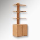 Pierce &amp; Ward Notch Floating Bookshelf w/ Cabinet (25")