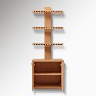 Pierce &amp; Ward Notch Floating Bookshelf w/ Cabinet (25")