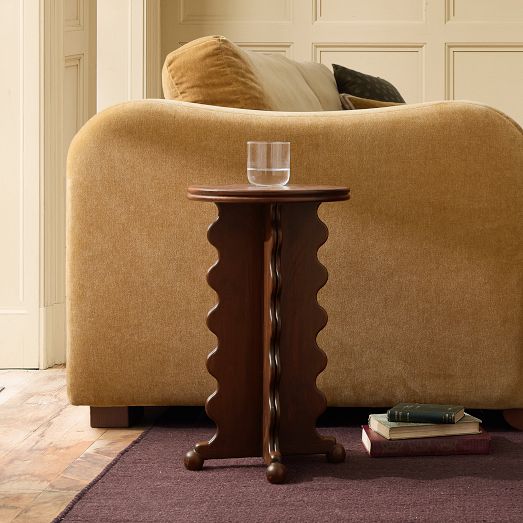 Pierce & Ward Scalloped Drink Table (12") by West Elm