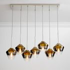 Sculptural 7-Light Geo Chandelier (41.5"&ndash;47")
