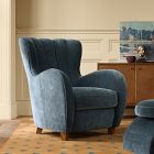 Pierce &amp; Ward Channeled Wingback Chair