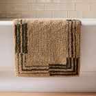 Pierce &amp; Ward Stripe Border Bath Mat