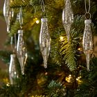Small Glass Marquise Ornaments (Set of 25) - Mercury