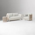 Porto Aluminum Outdoor Sofa (75"), Swivel Chair &amp; Side Table (18")