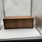 Open Box: Anton Closed Floating Storage Cubby (32") - Burnt Wax