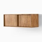 Open Box: Anton Closed Floating Storage Cubby (32") - Burnt Wax