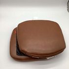 Open Box: Classic Café Dining Chair Cushions, Set of 2 - Vegan Leather, Saddle Nut