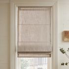 Open Box: Crossweave Cordless Roman Light Filtering Shade (44"W x 64"L) - Belgian Flax