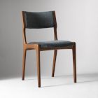 Open Box: Damon Cafe Dining Chair - Performance Modern Chenille, Cool Walnut